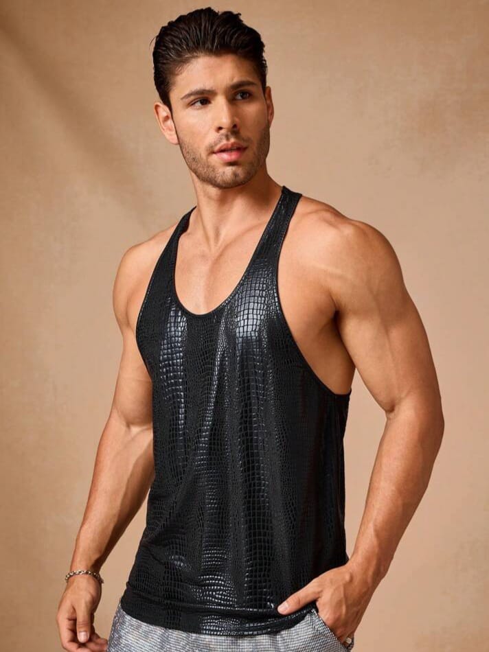 SWAVVY ModaGents Men's Knitted Fashion Loose Fit Casual Sleeveless Tank Top